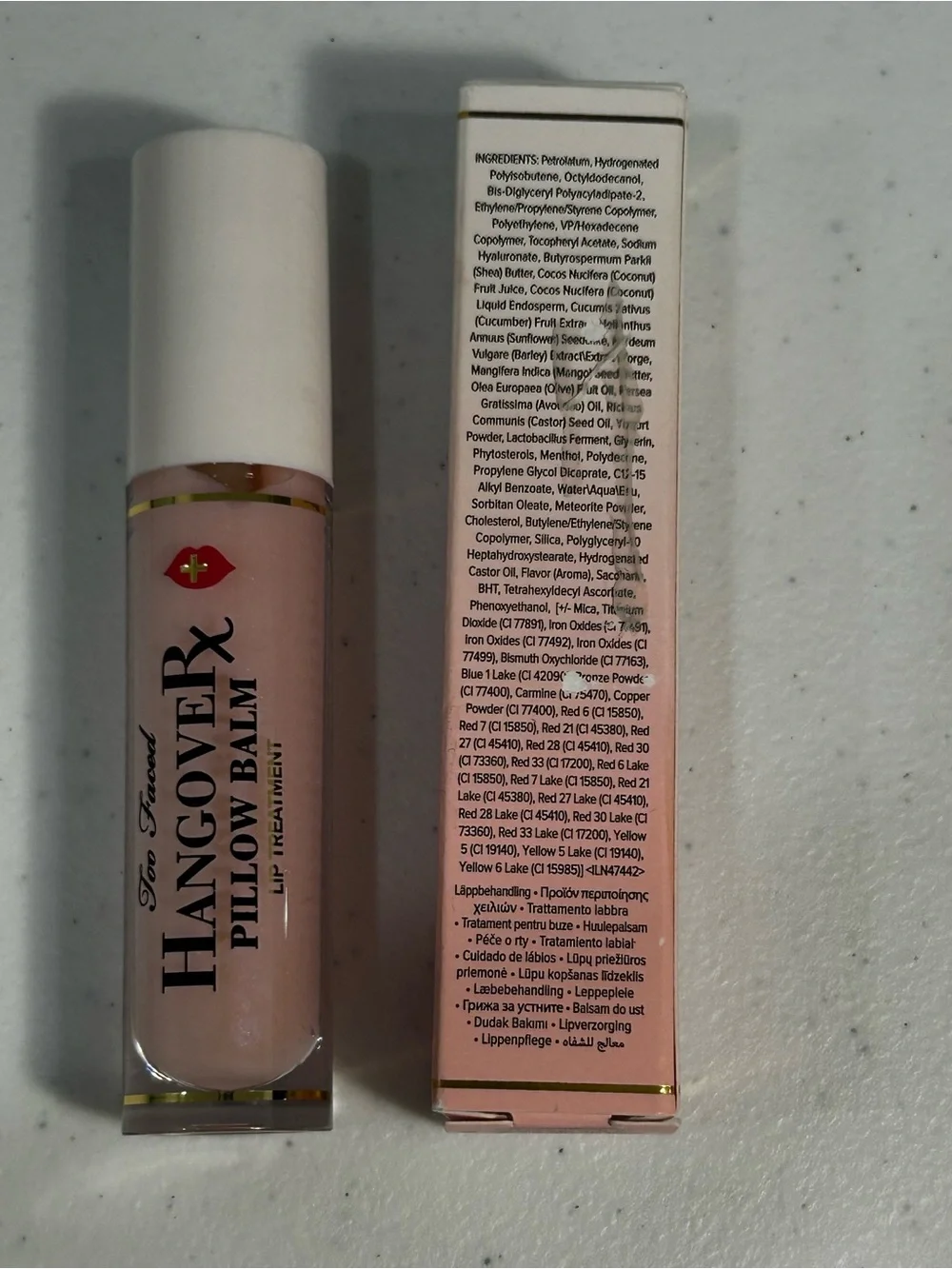 Too Faced | Hangover Rx Pillow Balm Hydrating Lip Treatment | 0.20 Fl. Oz. | NWT